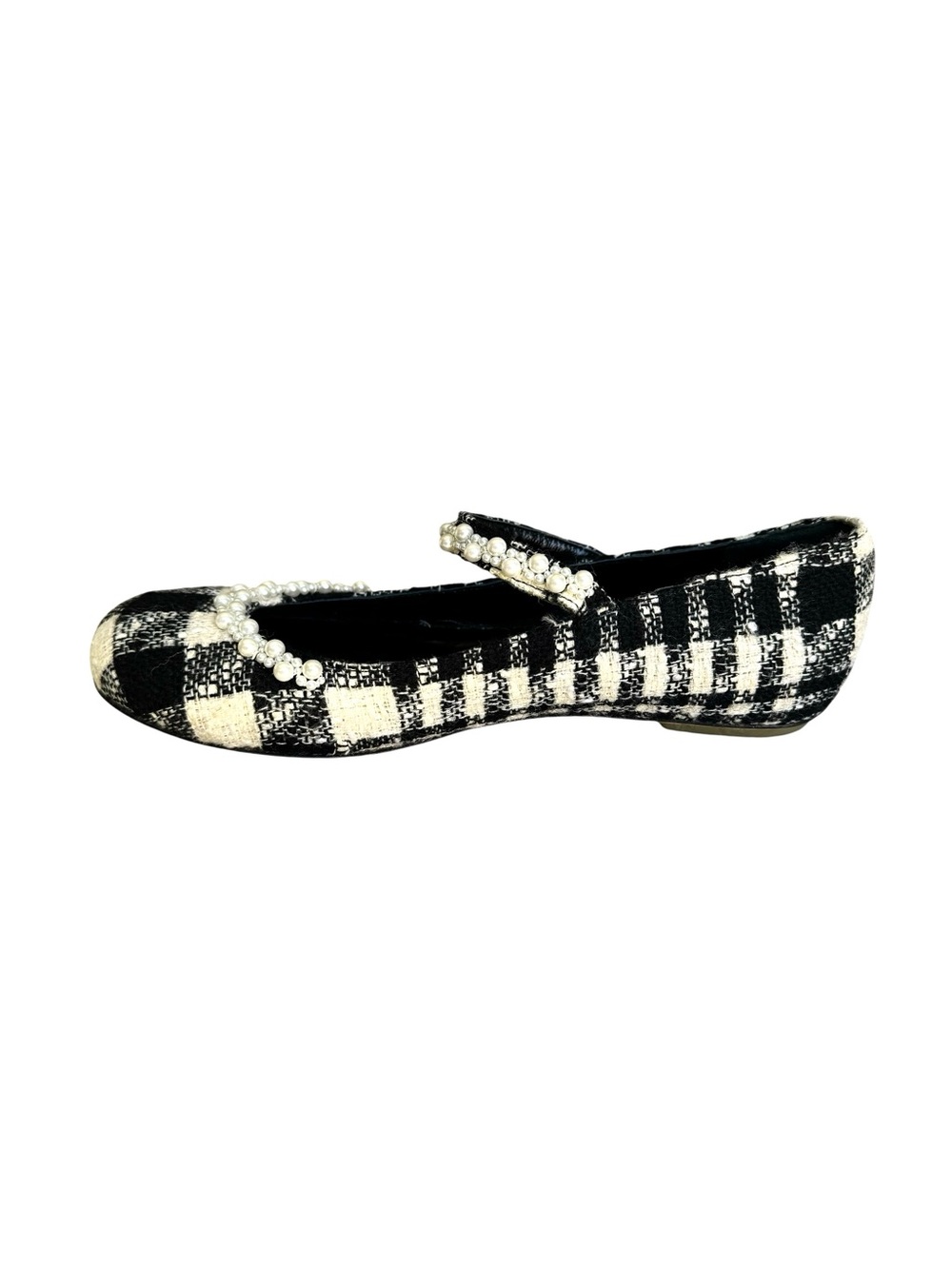 Simone Rocha Mary Jane Tweed Pearl Flats - Picture 7 of 15